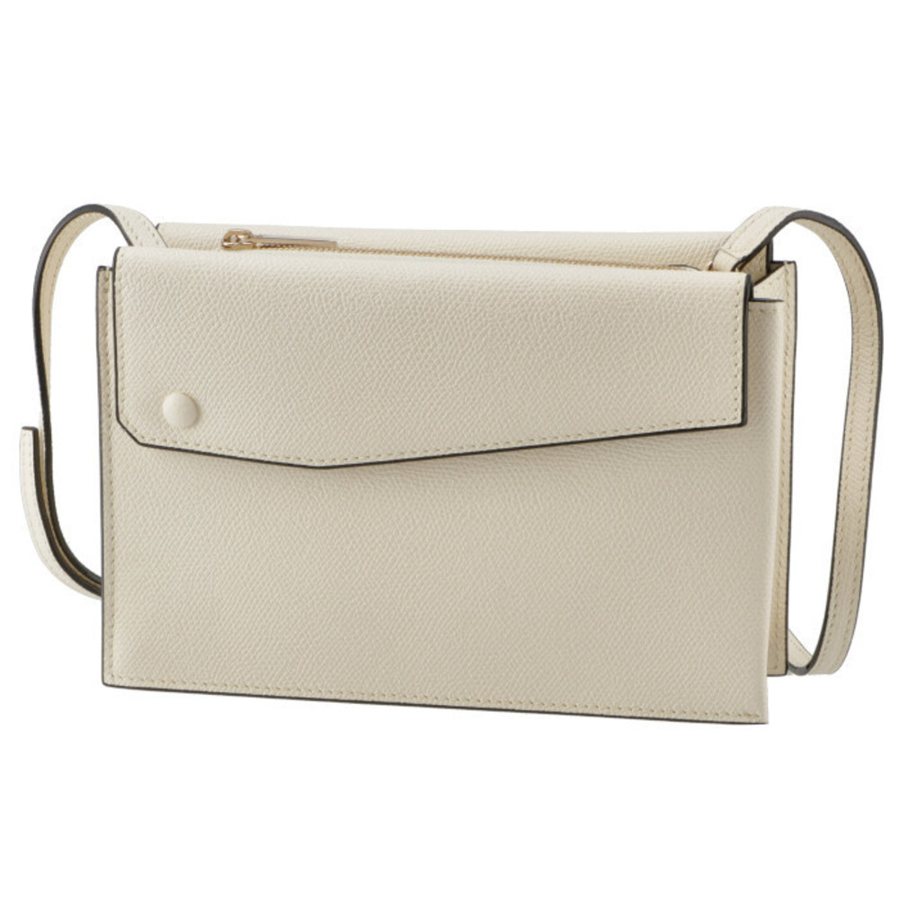 Valextra Pocket Mini Shoulder Bag White